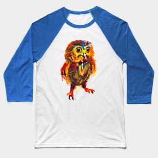 Cute Colorful Owl Baseball T-Shirt